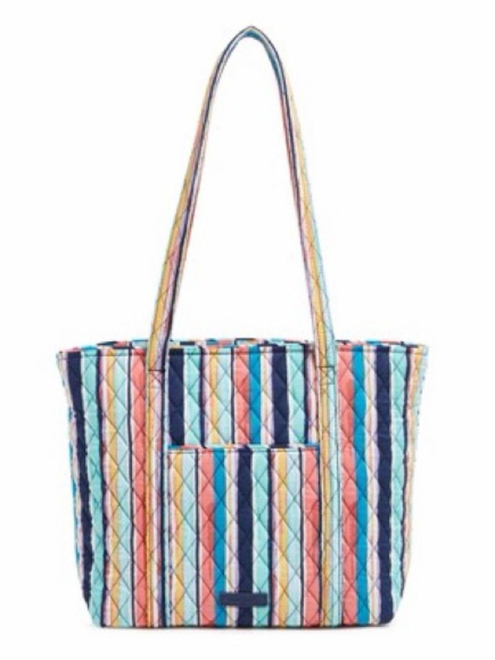 Vera Bradley tote bag in the Cabana Stripe pattern